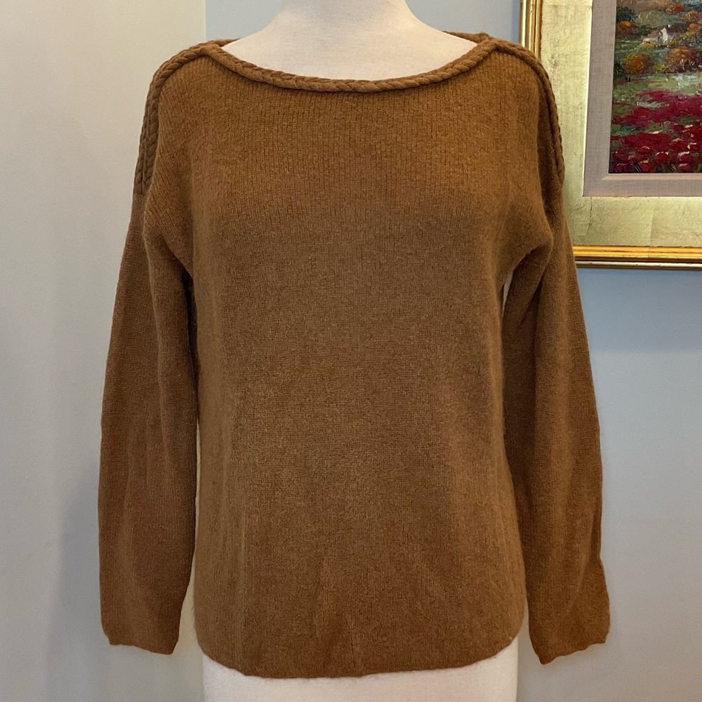 Sézane La Maille Camel Mohair Alpaca Sweater | Size M |‎ Made in Italy